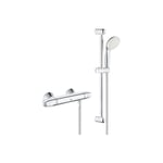 Mitigeur thermostatique douche grohtherm 1000 1/2'' + ensemble de douche Grohe 34825001