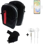 Shoulder bag / holster + earphones for Samsung Galaxy A04s Belt Pouch Case