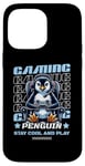 iPhone 14 Pro Max Gaming Penguin Video Game Graphic For Men Boys Women Kids Case