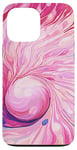 iPhone 13 Pro Max Swirl Pink Color Illustration Pattern Abstract Art Case