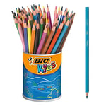 BIC Kids Evolution ECOlutions Colouring Pencils - 24 Assorted Colours, Tin Pot of 60