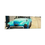 Impression sur Verre 160x50cm Tableaux Image Photo Voiture classique cuba havane