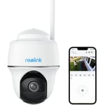 Reolink - Caméra Surveillance Batterie 2K 4MP Sans fil, WiFi 2,4 / 5GHz, 360° Pan Tilt, Zoom 16X, Vision Nocturne, Détection Personne/Véhicule, Audio