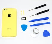 Qumox Châssis Coque Façade Arrière Pour Iphone 5c Jaune