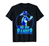 Power Rangers Blue Ranger Karate Action Circle Portrait T-Shirt