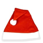 Gifts 4 All Occasions Limited 10 x Father Christmas Santa Hat Xmas party fancy Hats Costume Accessories Stocking Fillers Office Christmas Party Dinner Santa Run Charity