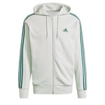 adidas Essentials Sweat-Shirt à Capuche French Terry à 3 Bandes Full Zip Linen Green F22 Taille L Taille L 7,6 cm pour Homme