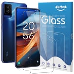 Natbok 2 Pack Tempered Glass for TCL 50 SE Screen Protector,9H Hardness,Ultra Resistant,Anti-Fingerprints,No Bubbles,HD-Clear,Full Coverage Phone Film for TCL 50 SE [Easy Install]