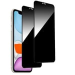 2-Pack iPhone X/Xs Privacy / Sekretessskärmskydd - Härdat Glas, Anti-Spy Privat Skydd