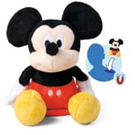 Simba- Disney Peluche Mickey Mouse à l'épaule, 12 cm, magnétique, à emporter, Jouet pour Les Fans et Les Enfants à partir de 0 Ans, 6315870460