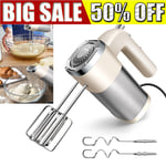 Electric Handheld Whisk 5-Speed Hand Mixer Egg Beater Cream Cake Blender UK Plug