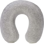 Amazon Basics Memory Foam Travel Neck Pillow with Removable Cover and Elastic C