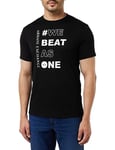 Armani Exchange We Beat As One Regular Fit Tee T-Shirt, Noir, L Homme