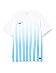 NIKE SS Striped Division II JSY T-Shirt pour Homme XL Blanc/Bleu/Noir (White/University Blue/Black)