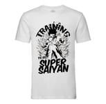 T-Shirt Homme Col Rond Training To Go Super Sayan Dragon Ball Z Goku Dbz Manga Anime