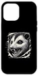 Coque pour iPhone 12 Pro Max Graphique déchiré au visage possum | Amoureux des animaux féroces