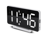 Greenblue Gb383 Digital Clock With Alarm And Thermometer Function Electronic Clock Led Display White