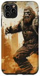 Coque pour iPhone 11 Pro Max Gros pied en colère dans la forêt yéti sasquatch montagne singe portrait