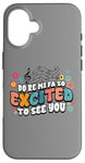 Coque pour iPhone 16 Professeur de musique Do Re Mi Fa Si excité de te voir drôle