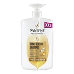 Pantene Molecular Bond Repair Shampoo with Biotin. Pump Bottle Dispenser 1000ml. Pro-V Concentrated Formula for Dry Damaged Hair, Protects and Leaves Hair Visibly Healthier and Regenerated