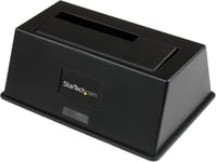 Station d'Accueil pour Disque Dur USB 3.0 à SATA à Baie Unique,Dock pour Disque Dur USB 3.0 (5 Gbps),Baie pour HDD/SSD Externe 2,5/3,5"" SATA 1/2/3 - Chargement par le Haut (SDOCKU33BV)(Q301)