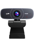 IFOAIR FHD 1080p 60fps Webcam for PC, USB Webcam with Microphone/Auto Focus/Low Light Correction/Plug and Play, Streaming webcam for Zoom YouTube Skype Teams Twitch/Laptop Desktop/Calls