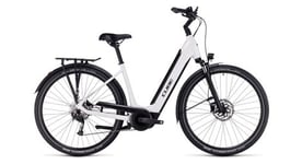 Velo de ville electrique cube supreme sport hybrid one 500 easy entry shimano alivio altus 9v 500 wh 700 mm blanc 2023