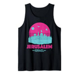 Jerusalem Israel Skyline Jewish Israeli Souvenir Women Men Tank Top