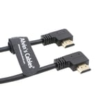 Alvin's Cables Z Cam E2 L Shape 4K 60P HDMI Cable for Atomos Shinobi Ninja V Monitor Portkeys BM5 Right Angle to Right Angle High Speed HDMI Cord 30CM