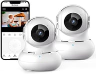 Littleelf Security Camera Indoor, 2K Pet Dog Cameras House Security with APP,