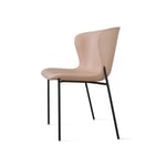Friends & Founders - Pipe Chair, Black Legs - Leather Cat. 5 Dakar 0197 - Ruokapöydän tuolit - Ida Linea Hildebrand - Beige - Nahka/Metalli