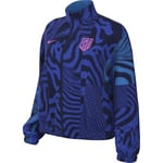 Nike Atletico Madrid FQ3134-405 Madrid Essential Windrunner Third Football Jacket Woven Material (Women), Hyper Royal/Pink Glow, S