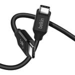 Belkin USB cable C Power Delivery 100W 0.8m, Black