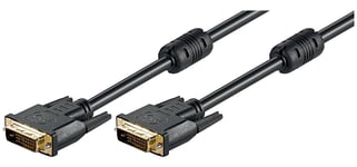 Goobay câble dvi-d dual link connecteur dvi-d (24+1) vers connecteur dvi-d (24+1) 1,8 m