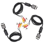 Multi Out AV Cord 3 RCA Video/Audio Cable Flat For Sony Playstation PS PS2 PS3