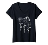 cute tops for women faith hope love V-Neck T-Shirt