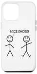 Coque pour iPhone 12 Pro Max Nice Shoes Sarcasme Funny Stickman Stick Figure Sarcastique Pun