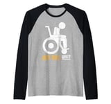 Just Roll With It Paraplegic Raglan Baseball Tee