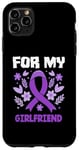 Coque pour iPhone 11 Pro Max Ruban violet Hodgkin de sensibilisation au lymphome pour ma petite amie