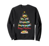 Video Game Controller Xmas Lights Video Game Christmas Tree Sweatshirt