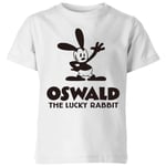 Disney Oswald The Lucky Rabbit Kids' T-Shirt - White - 7-8 Years