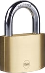 YALE Y110B/60/132/1 - Brass Padlock (60mm) - High Quality Indoor Lock for Ladde