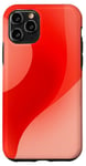 Coque pour iPhone 11 Pro Esthétique Rouge Abstrait