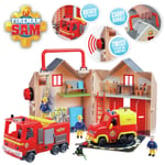 Fireman Sam Deluxe Fire station And Engine