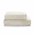 SWEET HOME – Bath Towels and Bidet in OEKO-TEX Certified Cotton Terry and Recycled Yarns, Set with Bath Towel 50 x 100 cm and Guest Towel 40 x 50 cm, Soft, Absorbent and Durable