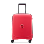 DELSEY PARIS - Belmont Plus - Valise Cabine Rigide Matière Recyclée et Recyclable 55x40x20 cm - 33 L - S - Rouge