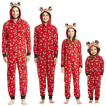 Julmode Huvtröja Tryckt Förälder-barn Outfit Jumpsuit Hemkläder 6M