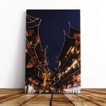 Big Box Art Canvas Print Wall Art Architecture Shanghai China (3) | Mounted and Stretched Box Frame Picture | Home Decor for Kitchen, Living Room, Bedroom, Hallway, Multi-Colour, 30x20 Inch