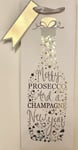 Christmas bottle bags Prosecco Wine Silver Glittery Sparkle Gift xmas x 2