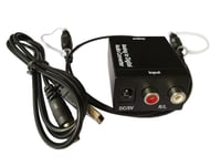 Analog To Digital Audio Converter Adapter SPDIF Coaxial L/R RCA&Optical Toslink